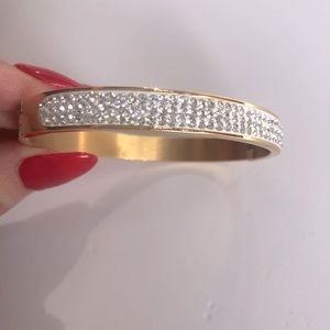 Rhinestone Bangle Bracelet